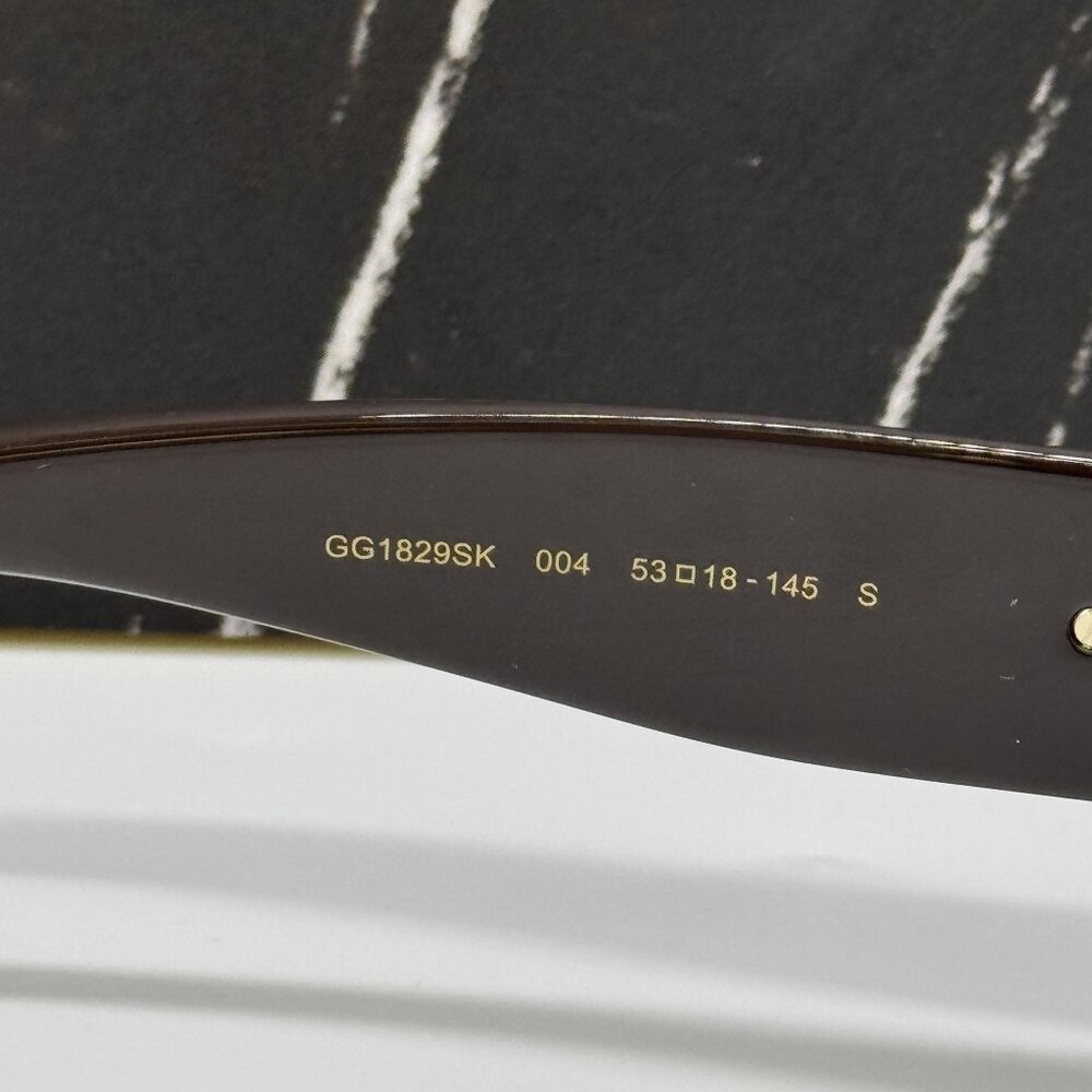 NEW GUCCI SUNGLASSES BROWN WOMEN EYEWEAR GUCCI GG1829SK 004 - Picture 9 of 11
